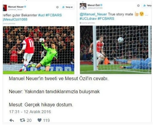 Mesut Özil ile Neuer