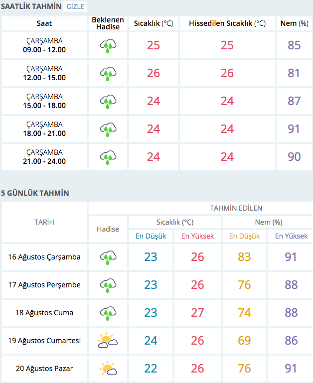 ordu hava durumu 5 gunluk meteoroloji raporu internet haber