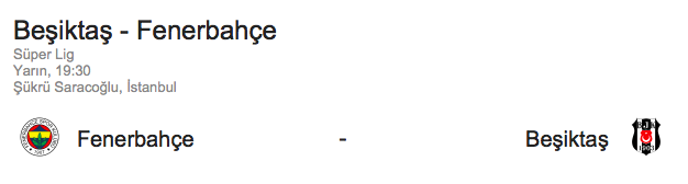 Beşiktaş-Fenerbahçe-Derbi