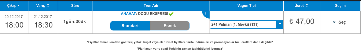 Dogu Ekspres Bilet Fiyatlari Ankara Kars Kac Saat Suruyor Internet Haber