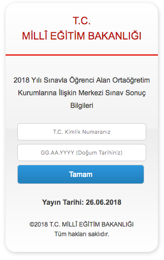 lgs sonuclari 2018 lgs sorgulama