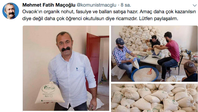 ovacık belediye başkanı fatih mehmet maçoğlu