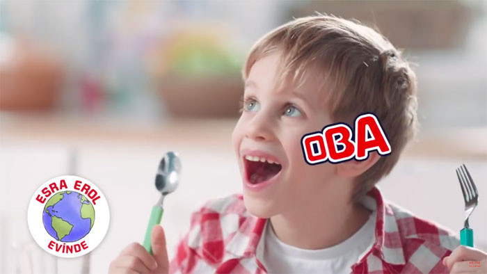 esra erol oğlu idris ali oba makarna reklam filmi