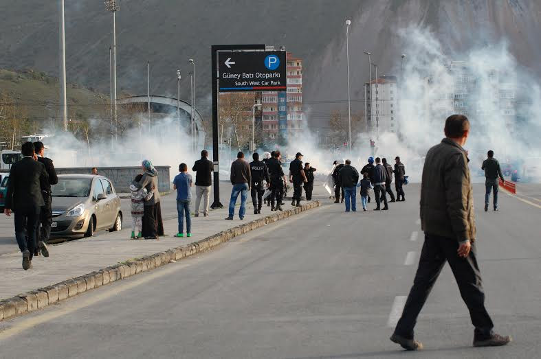 Kayseri'de maç sonu olaylar çıktı