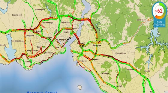 İstanbul trafiği bu hale geldi