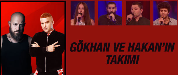 O ses türkiye gökhan ve hakan'ın takımı kimler var? O Ses Türkiye Gökhan ve Hakan'ın takımı kimler var? - Internet Haber