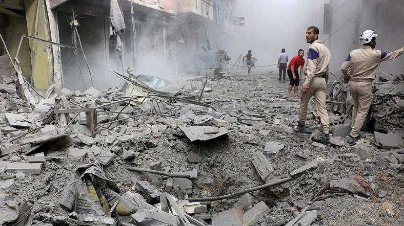 Suriye Halep son dakika haberleri Esad yerleşim yerlerine saldırdı