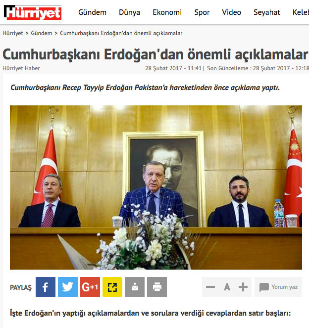 hürriyet hande fırat tsk haberi erdoğan açıklamaları