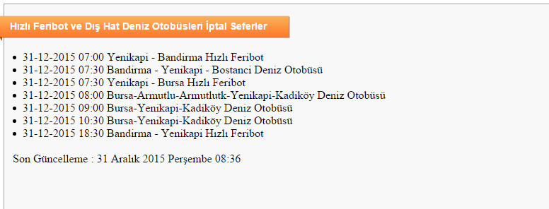 Sefer iptalleri listesi ido sefer iptal sorgulama linki ido.com.tr