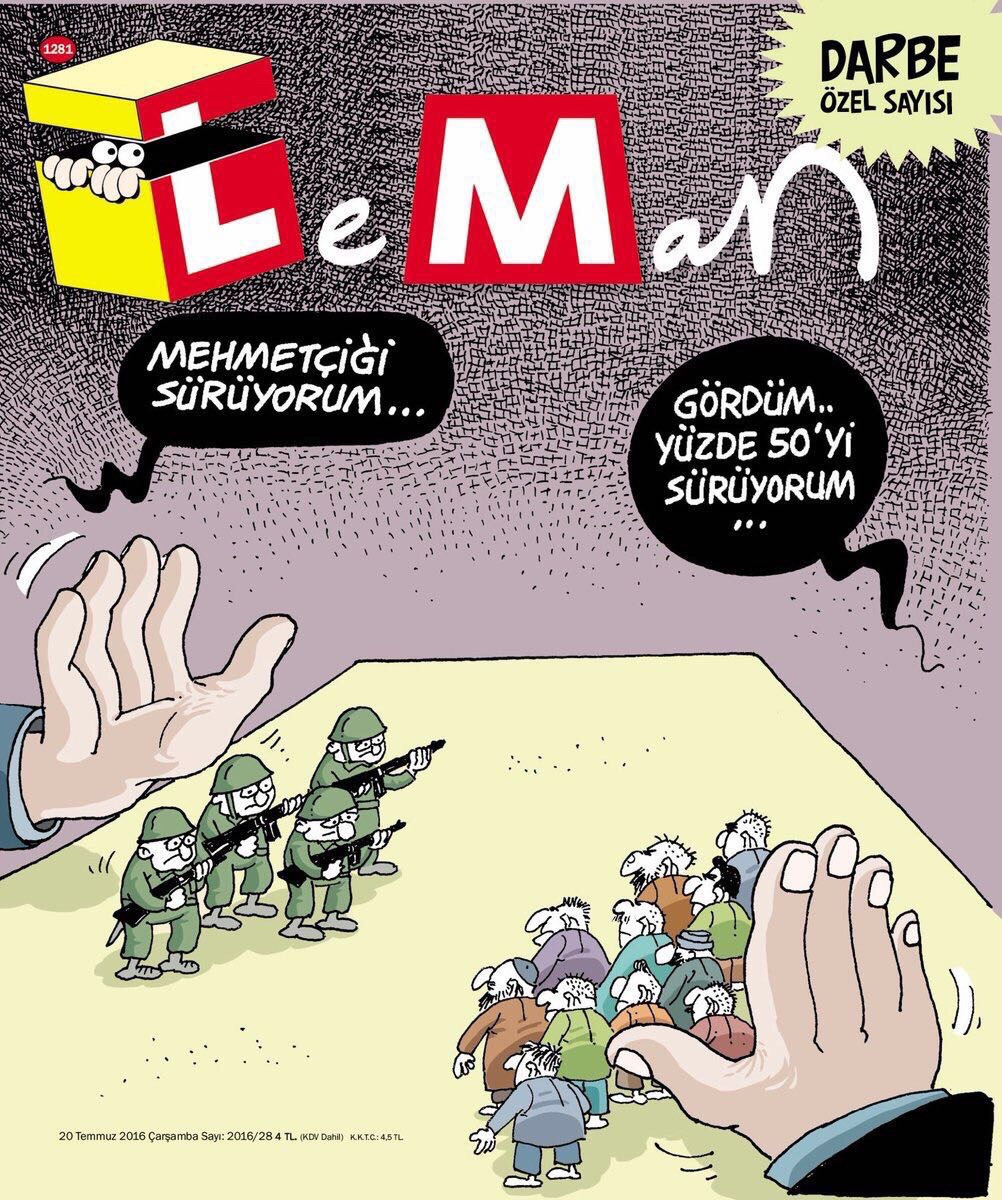 leman dergisi darbe kapağ 20 temmuz 2016