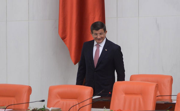 Meclis yemin tören Ahmet Davutoğlu