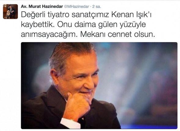 kenan ışık murat haznedar kenan ışık öldü
