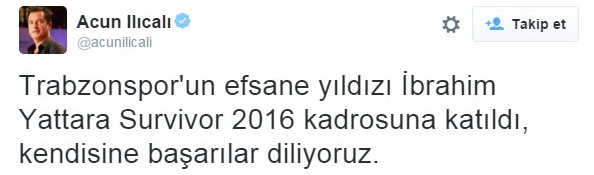 Acun açıkladı! Survivor'a sürpriz isim