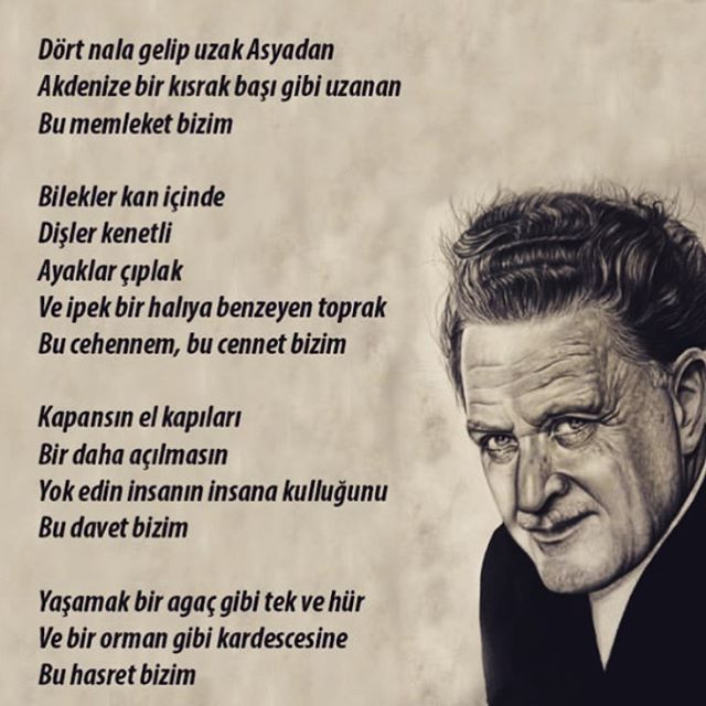 nazim hikmet in en guzel resimli siirleri ve sozleri internet haber