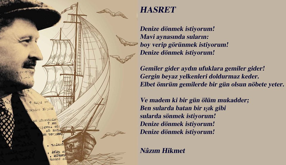 nazim hikmet in en guzel resimli siirleri ve sozleri internet haber