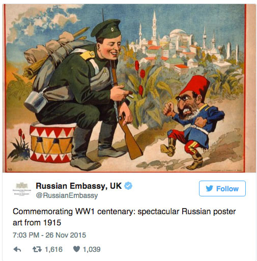 Rusya'nın Londra Büyükelçiliği'nden küstah tweet