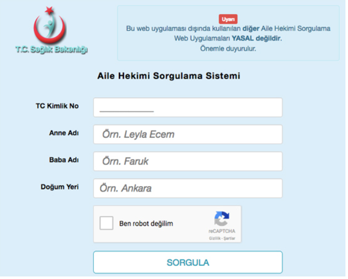 aile hekimi sorgulama benim doktorum kim tc ile ogrenme internet haber