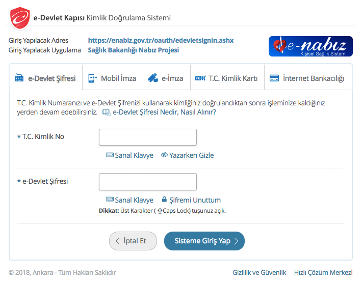 e nabiz uygulamasi e devlet sifresiyle giris yapma nasil olur internet haber