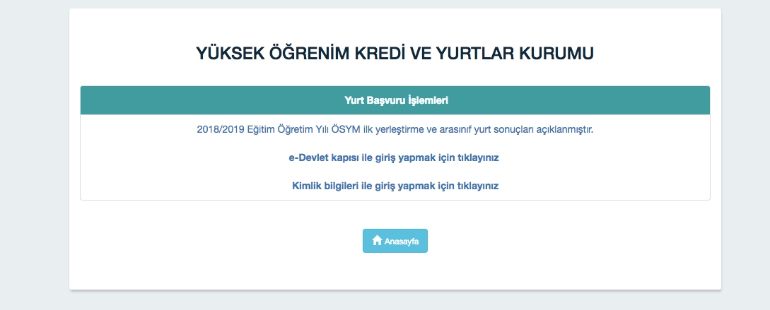 e devlet yurt sonuclari sorgulama sayfasi 2018 2019 yurt fiyatlari internet haber