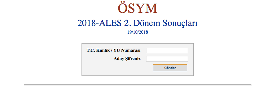 ales sinav giris belgesi cikarma 18 kasim osym ais giris internet haber