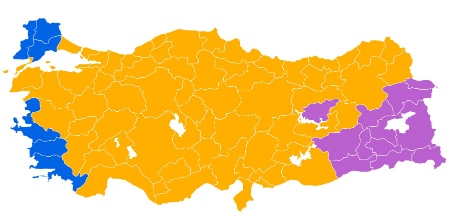 mhp seçim sonuçları türkiye haritası