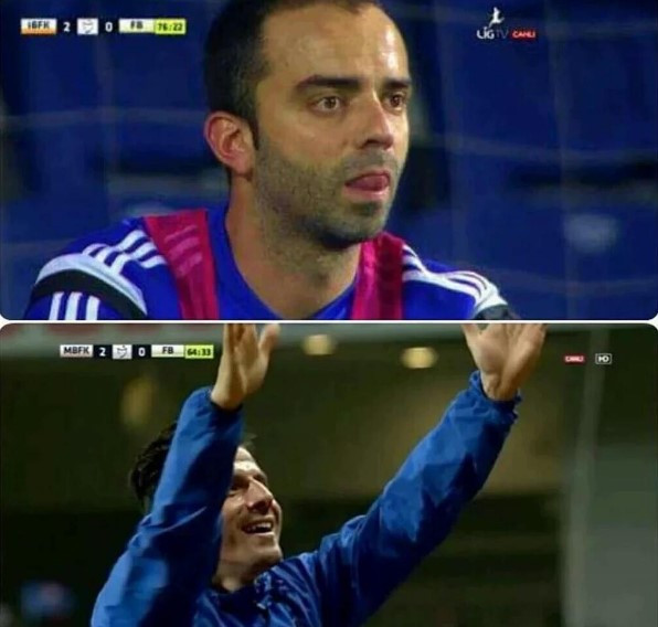 Başakşehir gol attı Semih Şentürk yıkıldı