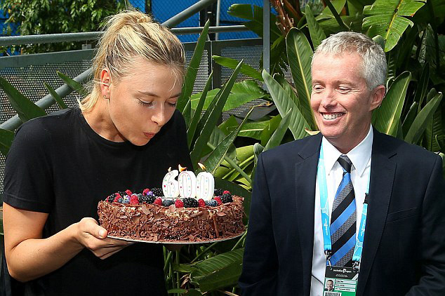 Sharapova 600. galibiyeti böyle kutladı