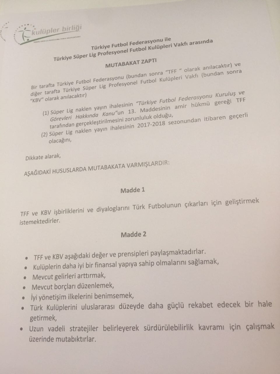 Türk futbolunda yeni dönem başlıyor