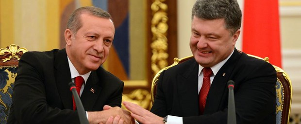 Ukrayna Devlet Başkanı Petro Poroşenko ile Cumhurbaşkanı Erdoğan'ın, geçtiğimiz mart ayında Kiev'deki görüşmesinden bir kare