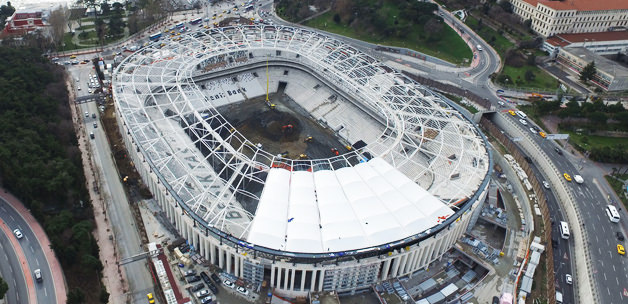 Vodafone Arena'da 'kupa duvarı' sürprizi