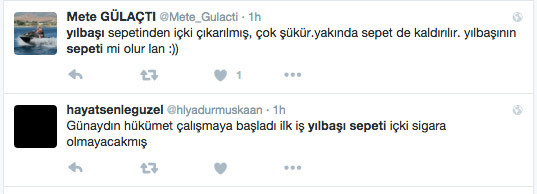 Erkek sevgiliye hediye siyah taba deri cüzdan Yılbaşı sepetine alkol yasağı geldi!