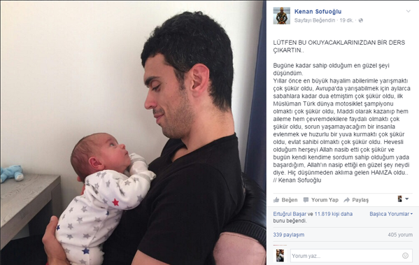 Sofuoğlu bir mesaj attı herkesi ağlattı!