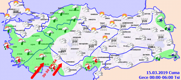 Meteorolojiden yurt genelinde yağış uyarısı (15 Mart Cuma) - Sayfa 2