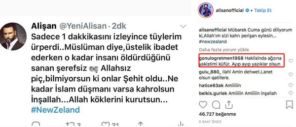 Alişan'dan Yeni Zelanda vahşetine çok sert yorum! Şerefsiz Allahsız p.ç - Sayfa 3