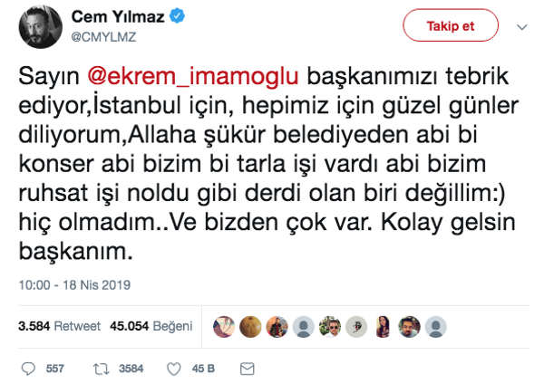 Cem Yılmaz'ın Ekrem İmamoğlu paylaşımı olay oldu: Allah'a şükür... - Sayfa 3