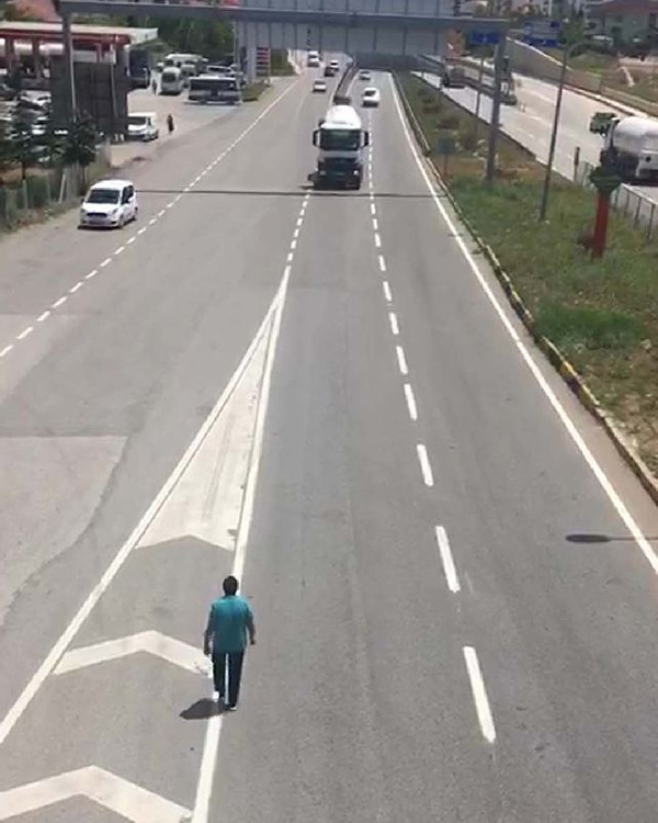 Kırıkkale'de karayolunda tehlikeli yürüyüş - Sayfa 2