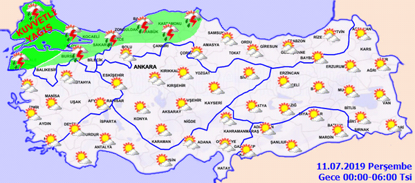 Meteorolojiden sağanak uyarısı - Sayfa 1