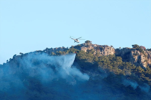 Dalaman'da başladı Fethiye'ye sıçradı! Havadan müdahale ediliyor - Sayfa 1