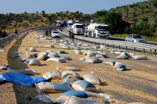 Yem yüklü kamyon traktöre çarptı! Ortalık savaş alanına döndü! 2 ölü var - Sayfa 2