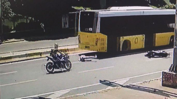 Şişli’de dehşet anları! Otobüsün altına girdi - Sayfa 1