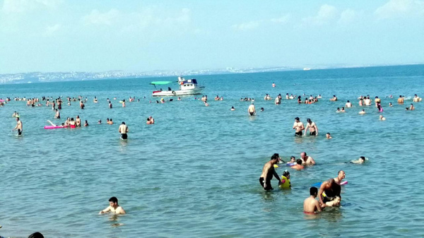 Tekirdağ'da plajlar doldu taştı - Sayfa 1
