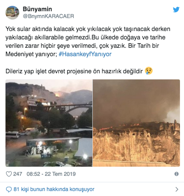 Hasankeyf'te yangın çıktı yürekler ağza geldi Twitter'da bakın ne dediler - Sayfa 9