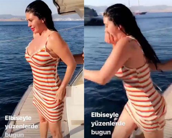 Ebru Polat elbiseyle denize girdi takipçileri 'bu kadarı yetti' deyip isyan etti - Sayfa 2