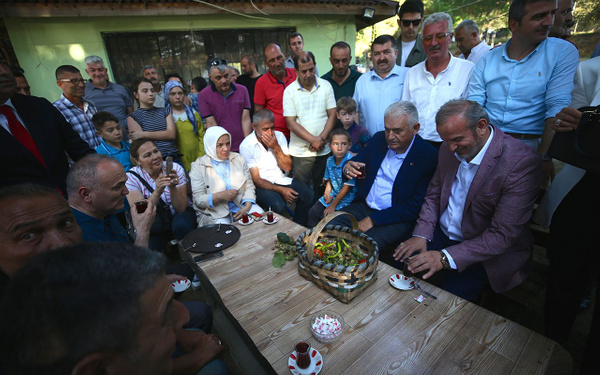 Binali Yıldırım fındık bahçesinde fındık topladı - Sayfa 4