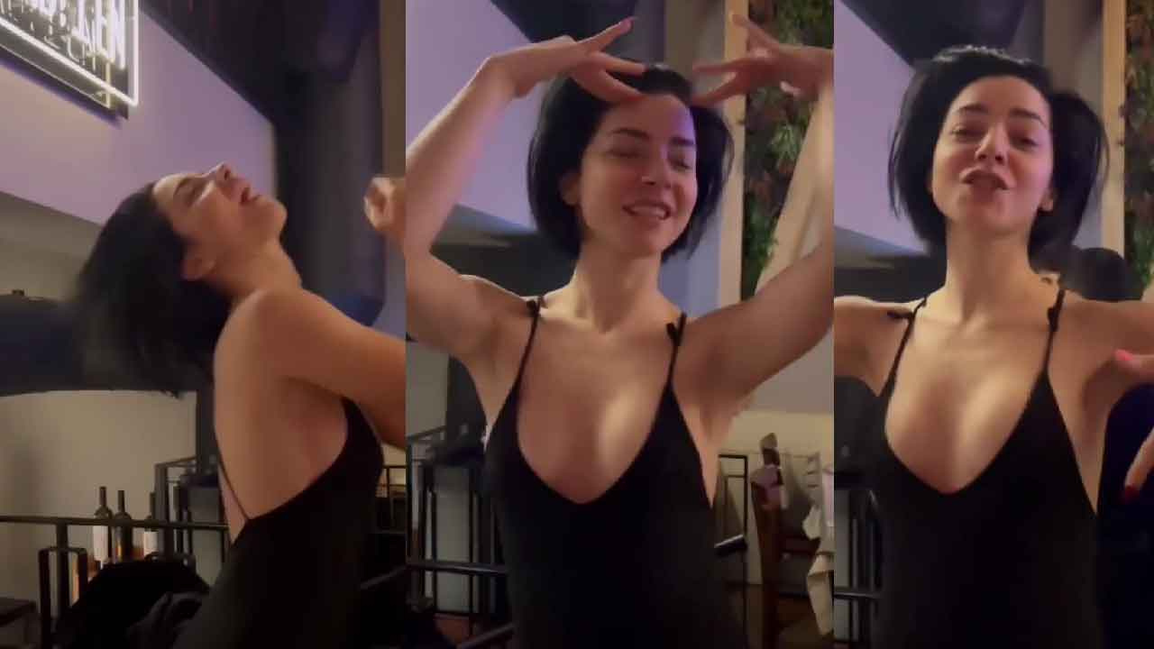 Merve Boluğur seksi dansı ve dekoltesiyle Instagram'ı salladı... Kendini kaybetti - Internet Haber