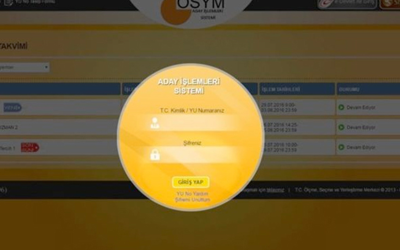 osym iletisim bilgileri nasil degistirilir