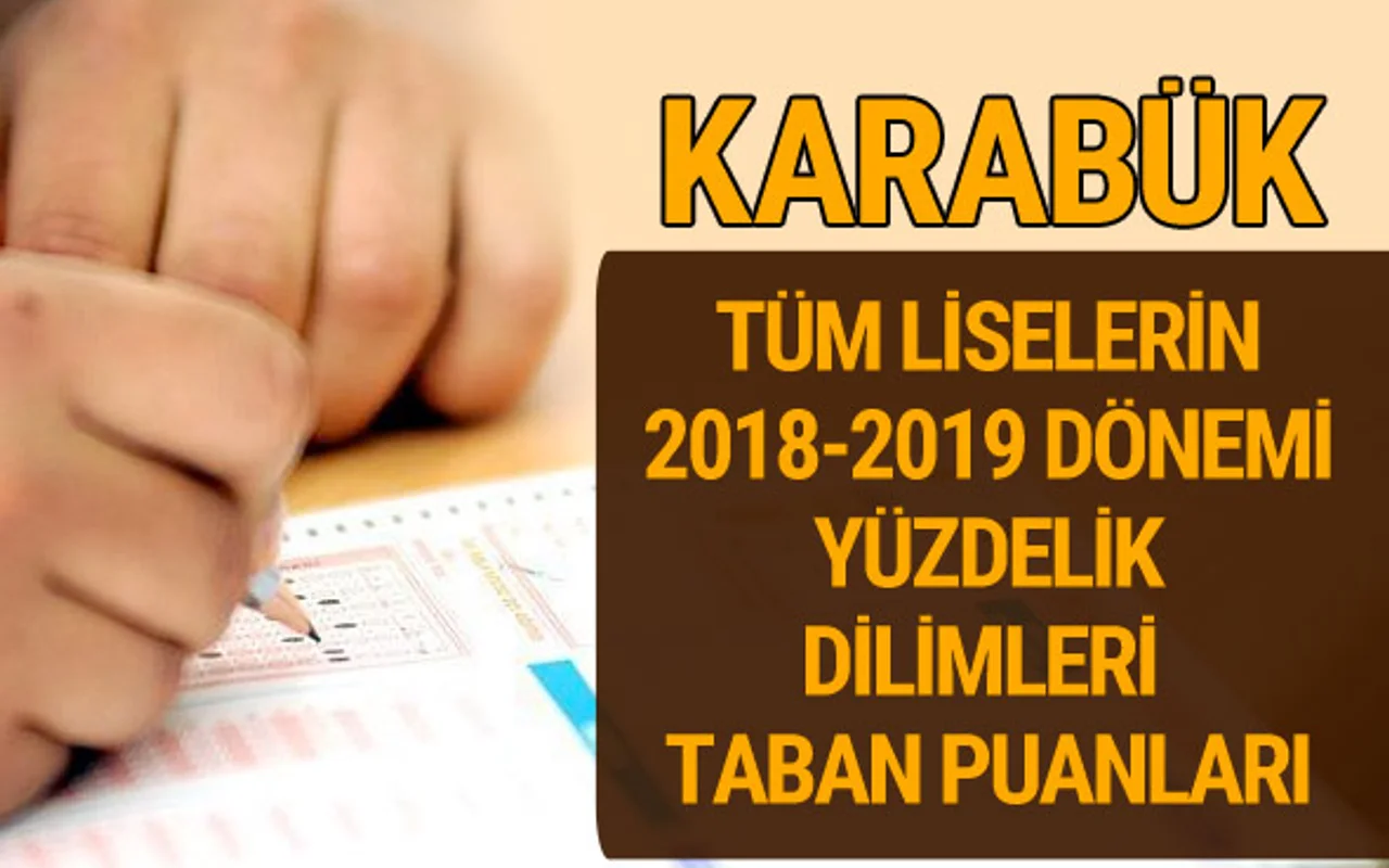 Karabuk Lise Taban Puanlari 2018 2019 Nitelikli Okullar Lgs Yuzdelik Dilimleri Internet Haber