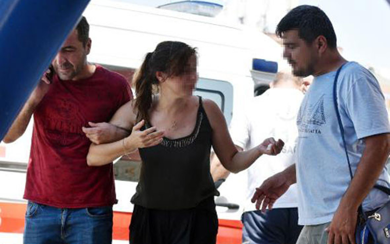 Direksiyon başındaki eşini dövünce arabaları takla attı