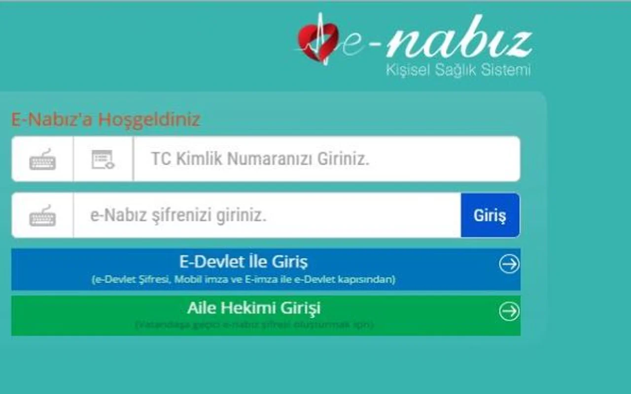 E Nabiz Nedir Nasil Uye Olunur Kullanici Kaydi Ucretli Mi Internet Haber
