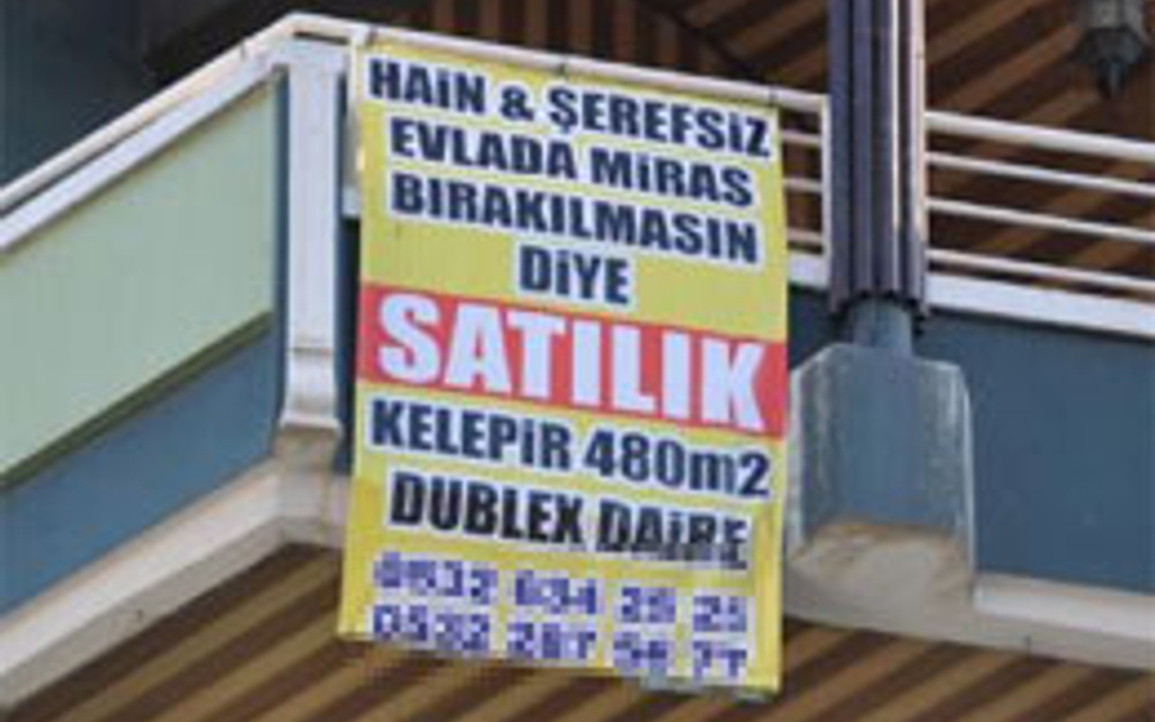 Böyle �satılık ev� afişi gördünüz mü? Haber